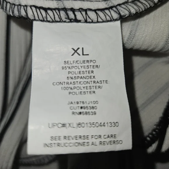 Speechless Black & White Stripe Mini Dress - Size XL - Picture 6 of 7